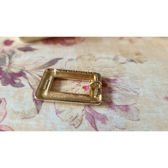Parklane Rectangular Rhinestone Gold Pendant - Picture 8 of 10